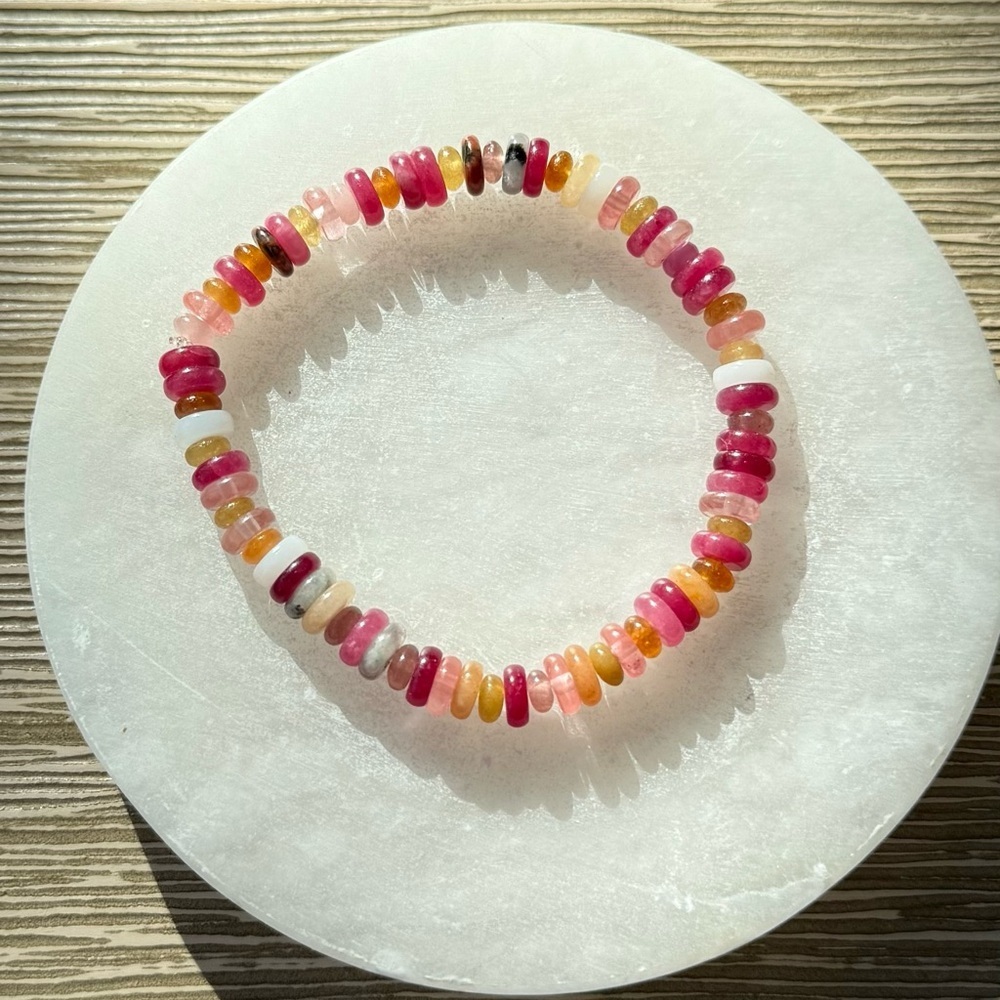 Multicolor Gemstone & Glass Beaded Bracelet